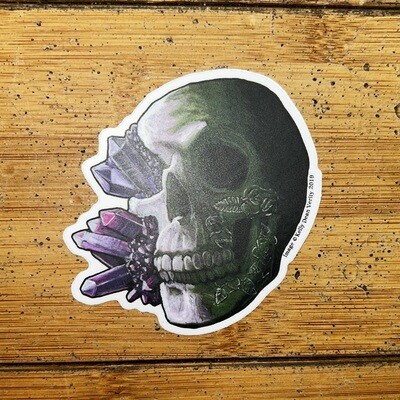 Crystal Skull 3 - Sticker by Kelly Dean Verity
