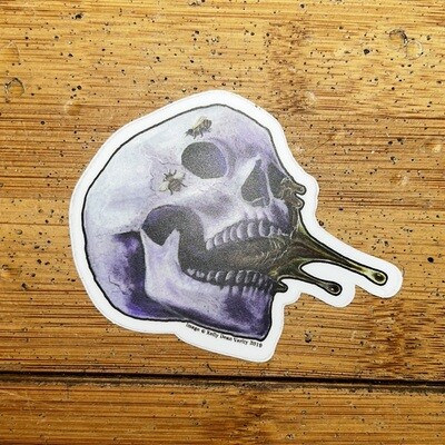 Honey Skull - Sticker by Kelly Dean Verity