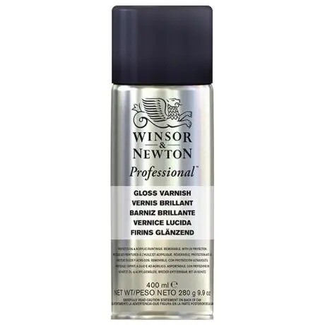 Winsor & Newton Professional Gloss Varnish, Aerosol can,  9.9 0z / 400 ml
