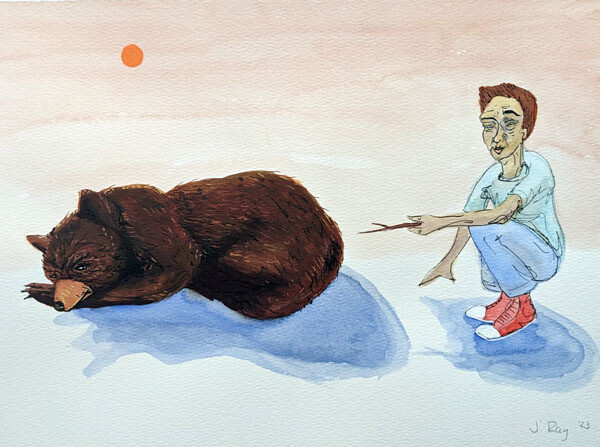 Sleeping Bear - Original by Jess Ray