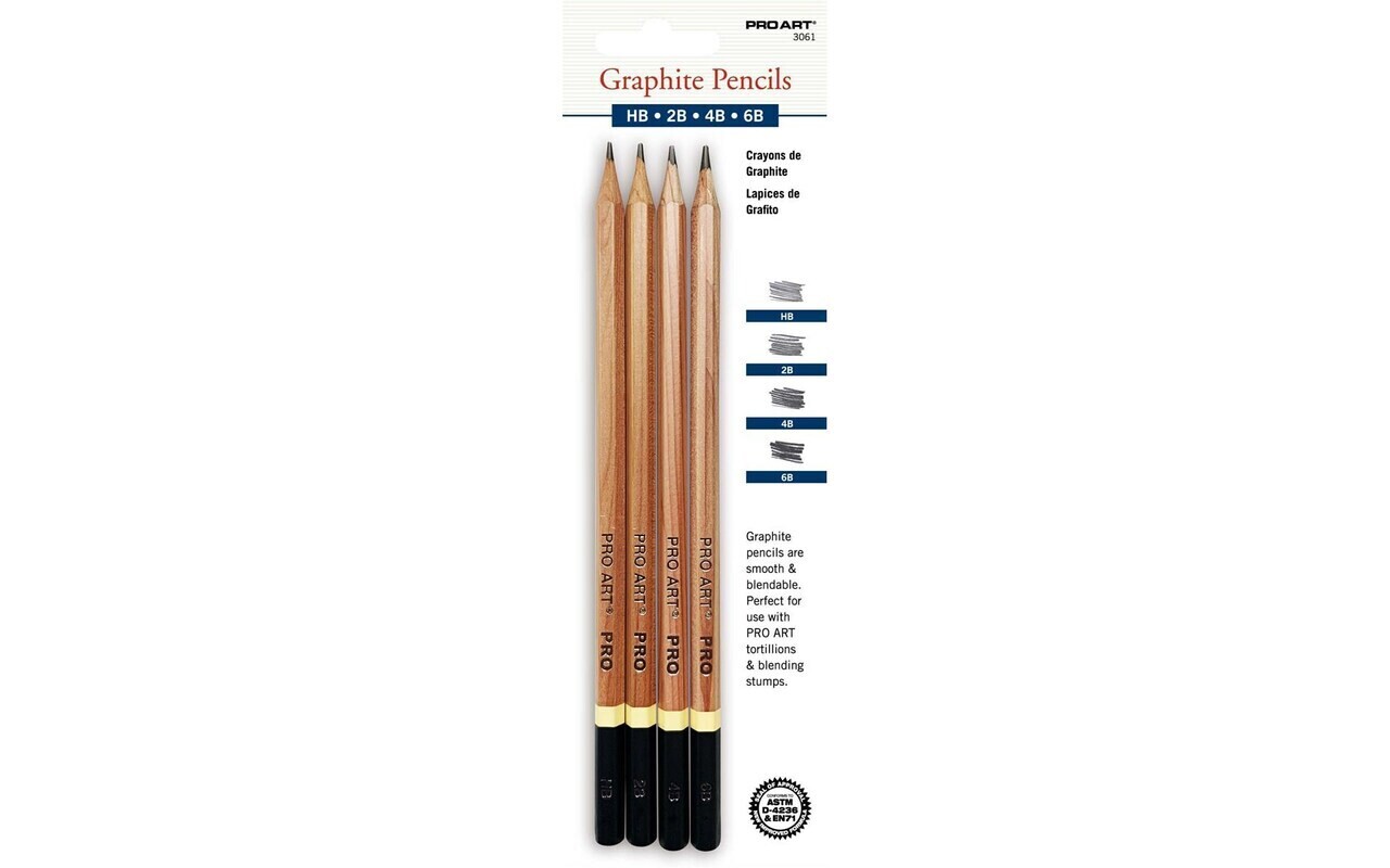 Pro Art Graphite Sketch Pencil Set (4pc)