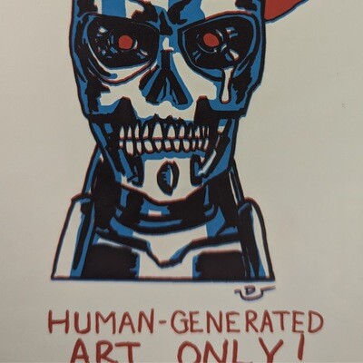 Human Generated Art Print by Neil Devlin
