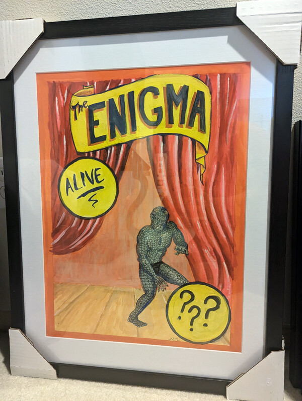 Enigma Freak Show Banner - Original by Neil Devlin