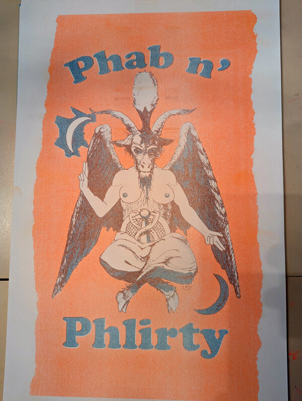 Phab N Phlirty - Riso Print by Neil Devlin