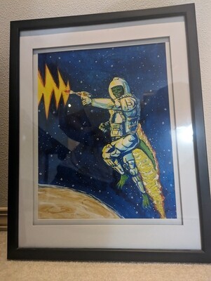 Galactic Jake Art Card - Original by Neil Devlin