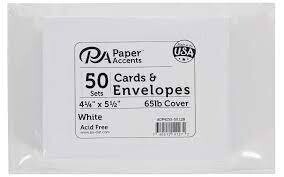 Paper Accents - 50pc Card and Envelope Set