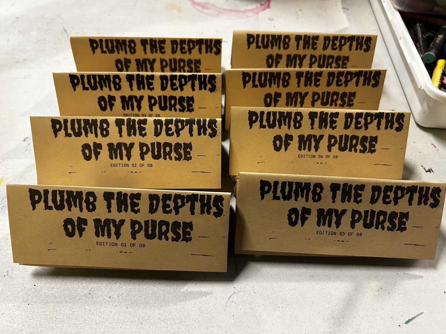Plumb the Depths of My Purse - mini zine by Kaiju Cabal