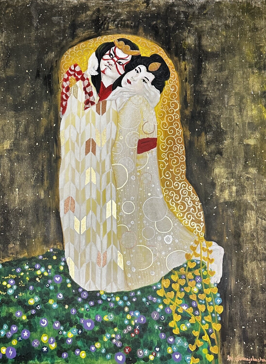 Gendai Kiss - Giclee Print by Marie Okuma Johnston