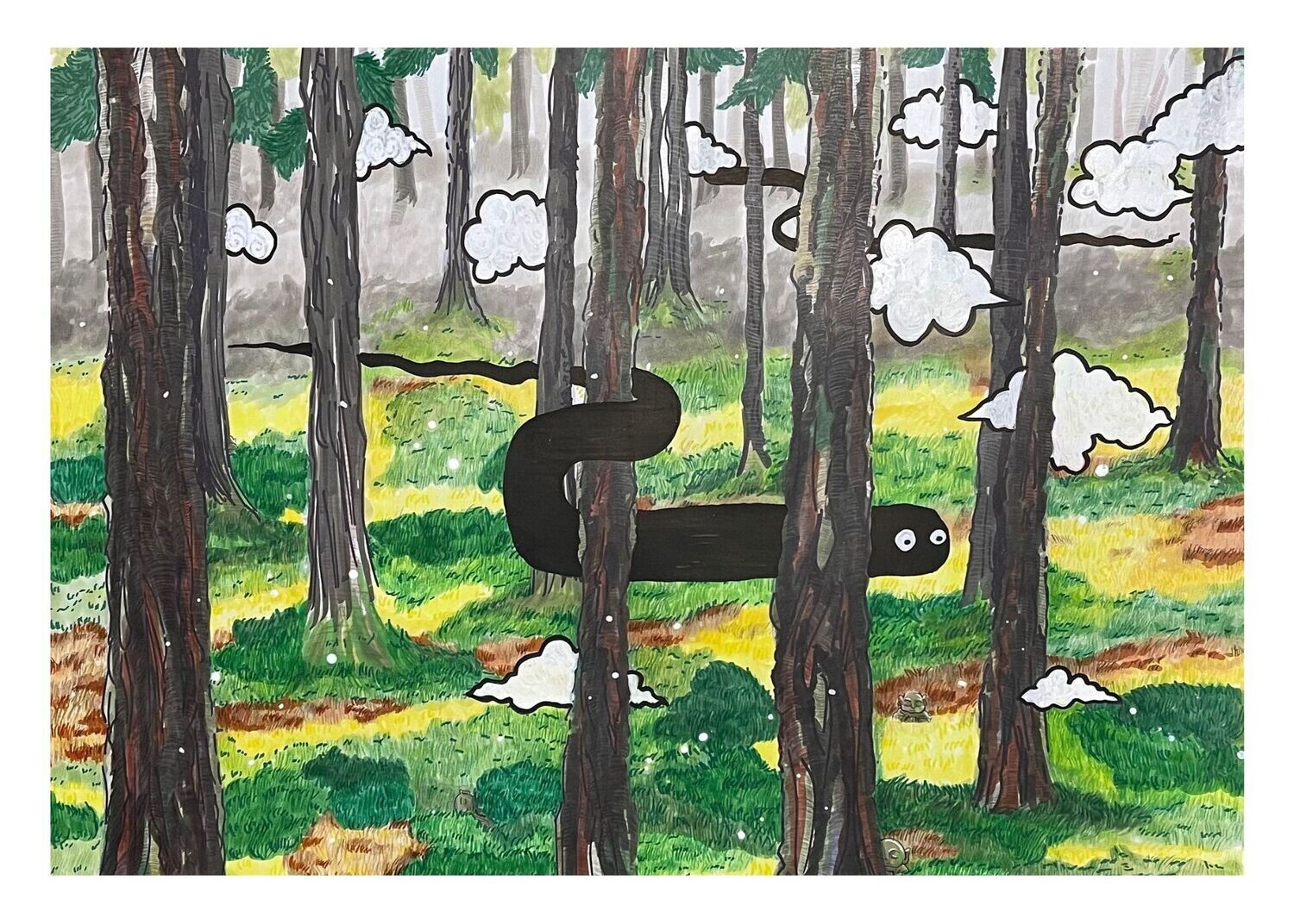 Lost Woods (Left) - Giclee Print by Marie Okuma Johnston