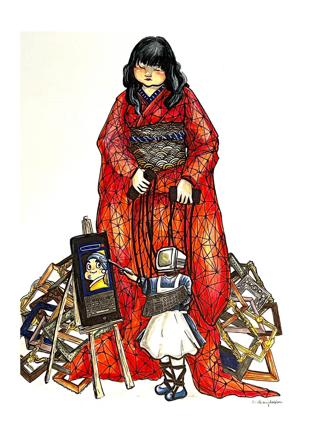 Hinnagami-no-AI - Giclee Print by Marie Okuma Johnston