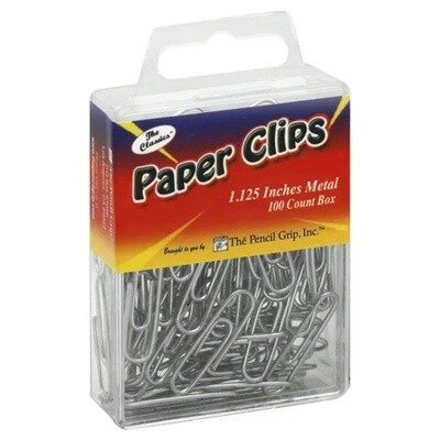 Pencil Grip The Classics Paper Clips, 100 pieces