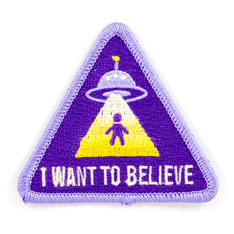I Want To Believe - Iron-On Patch from These Are Things