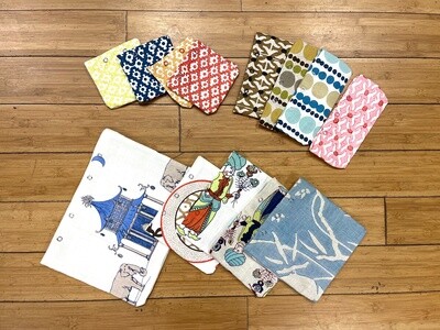 Repurposed Fabric Swatch Pouch Cases - Assorted Patterns & Sizes
