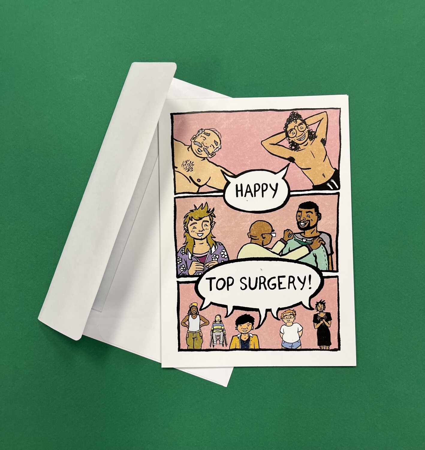 Happy Top Surgery - Greeting Car by Sarah Maloney