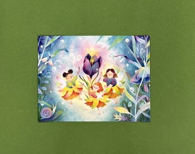 Dewdrop Fairies - Postcard by Valerie Niemeyer
