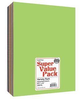 Paper Accents Super Value Variety Pack 8.5 x 11 200pc