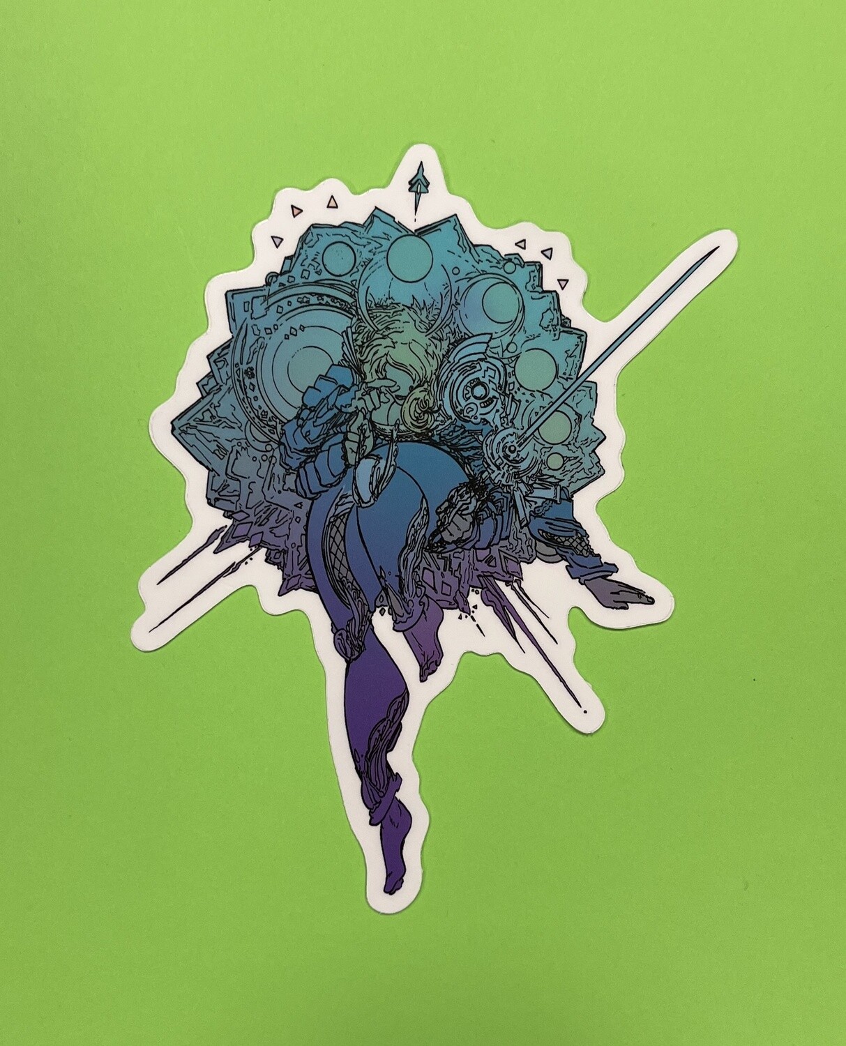 Space Diatom sticker, by Mike McGhee