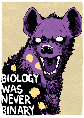 BIOLOGY WAS NEVER BINARY - Art print by Morgan Robles