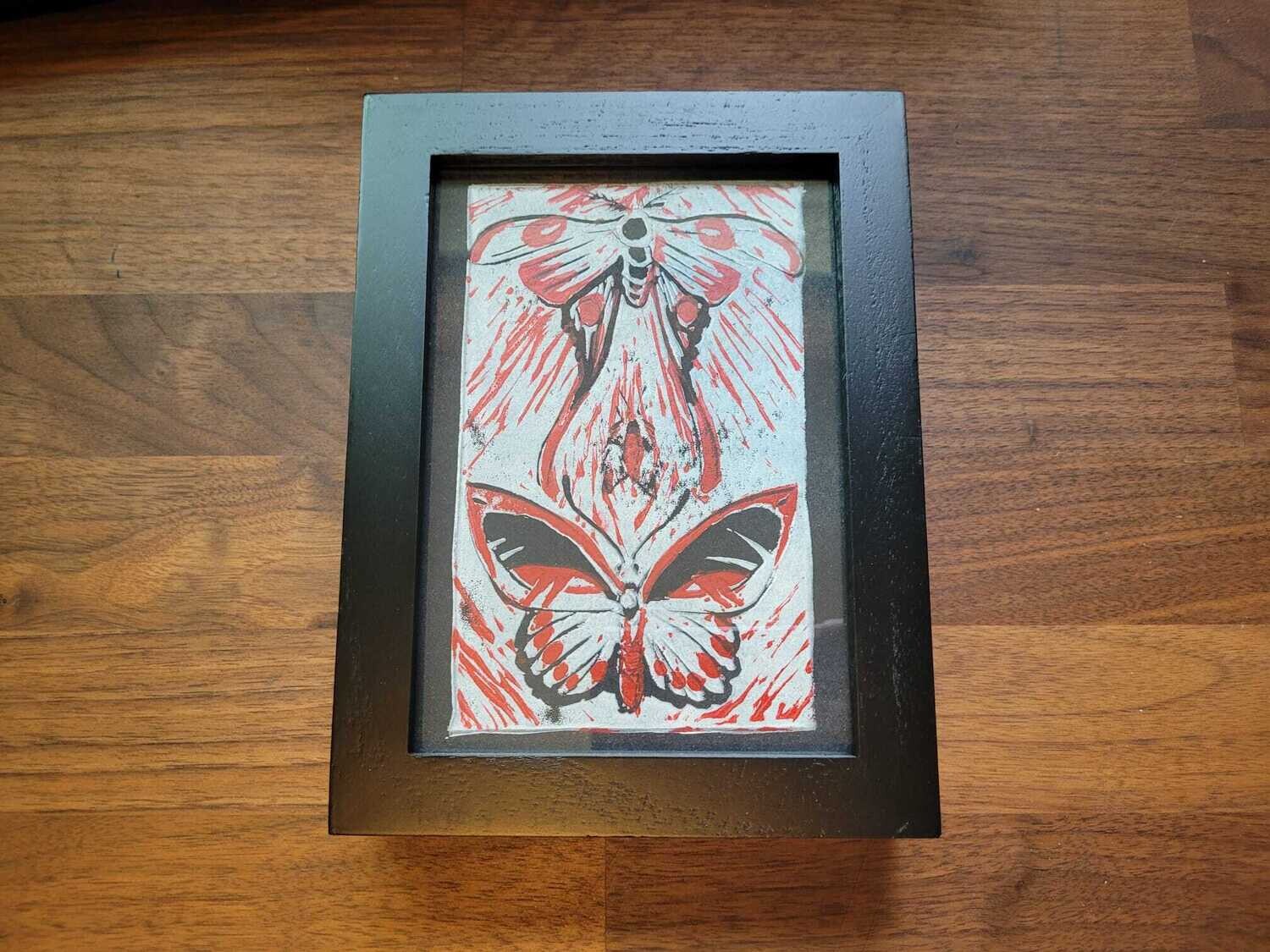 Three in the Wind - Framed Block Print by RJ