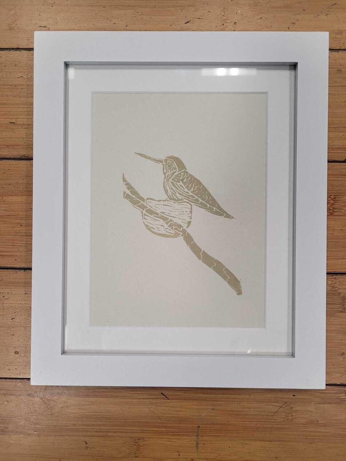 Ballard Hummingbird Nest - Framed Block Print by Siri McGuire