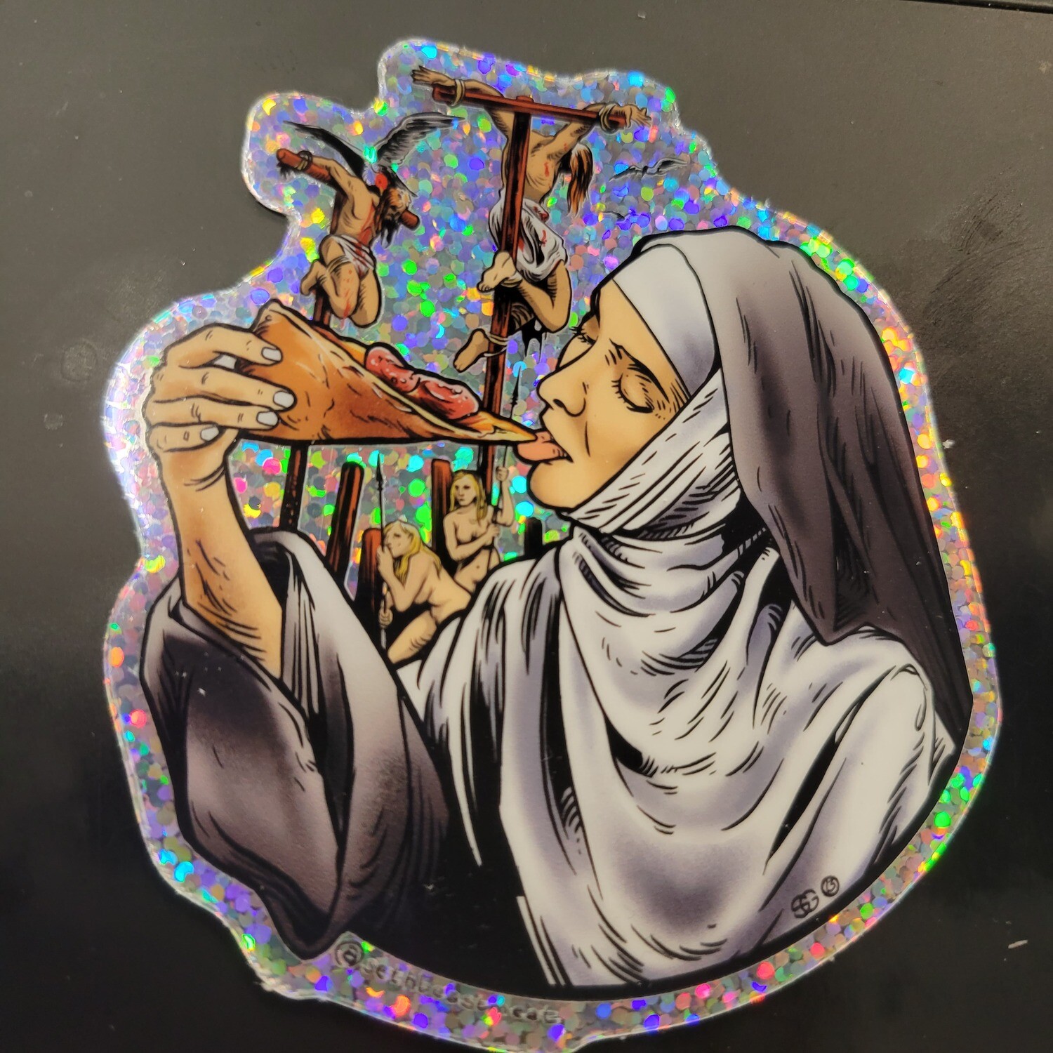 Sister of the Savory Slice - Sticker by Beastmeat
