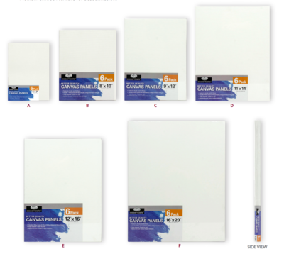 Royal & Langnickel 6 Pack Value Canvas Panels