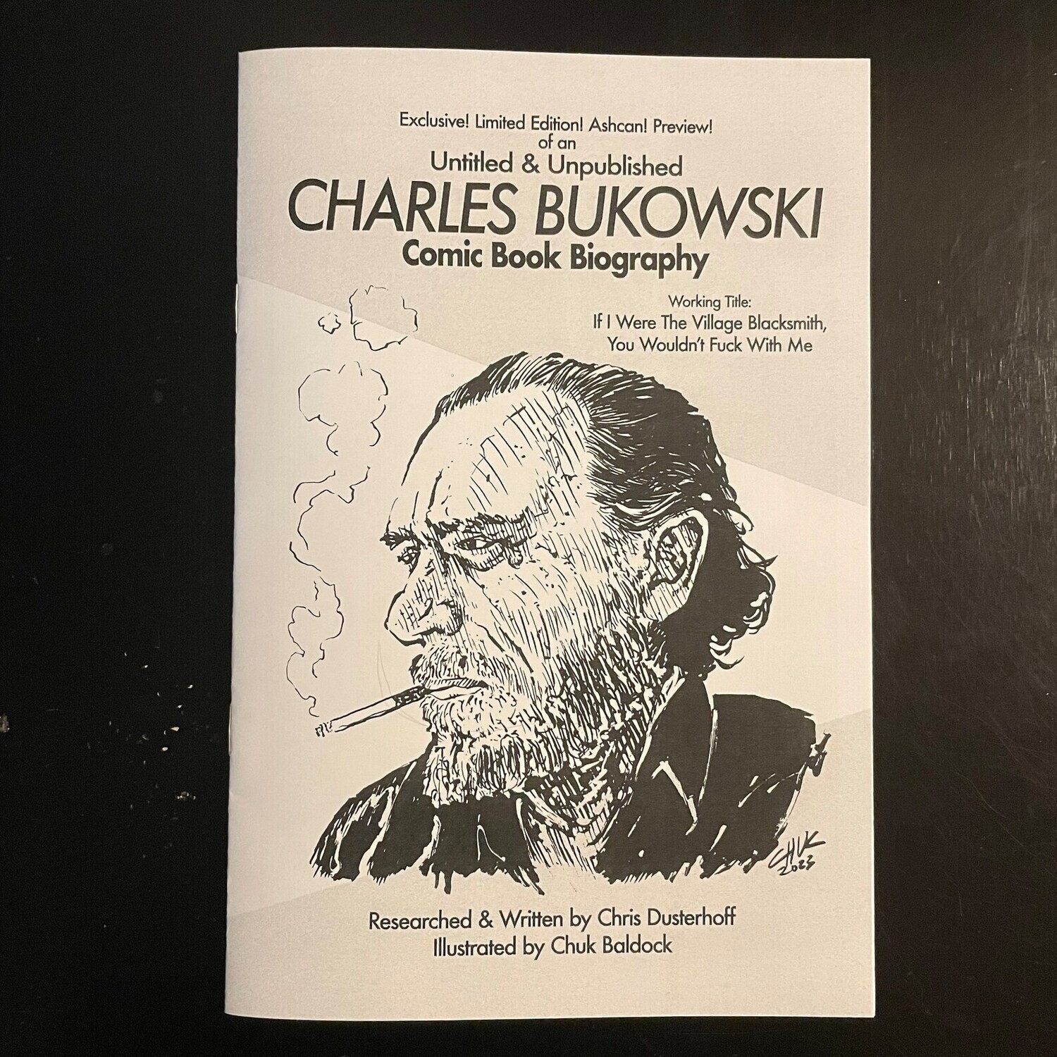 Untitled and Unpublished Charles Bukowski Comic Book Biography, by Chris Dusterhoff
