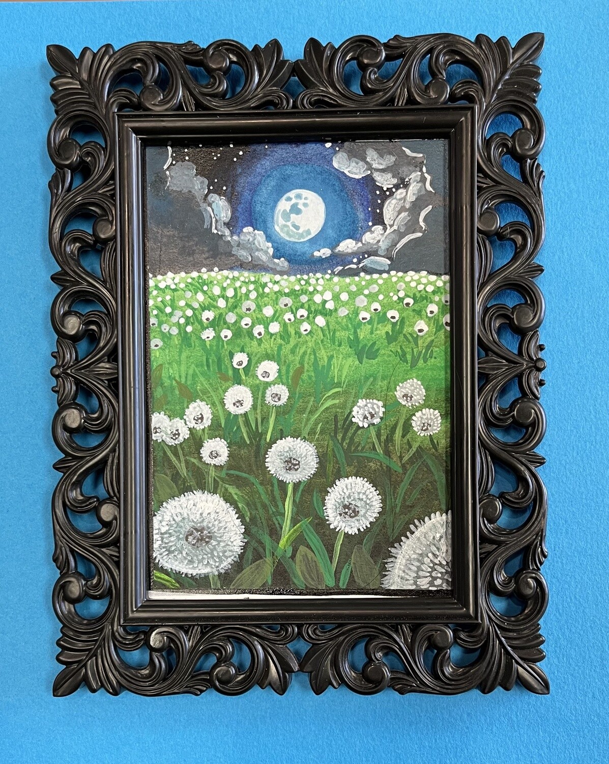 Wishes in the Moonlight Original Art by Flora Oakenthorn