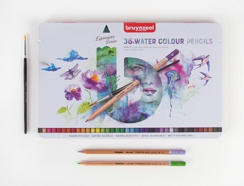 Bruynzeel Expression Watercolour Pencil 36PC Tin Set