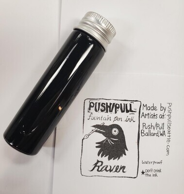 Push/Pull Fountain Pen Ink - Raven