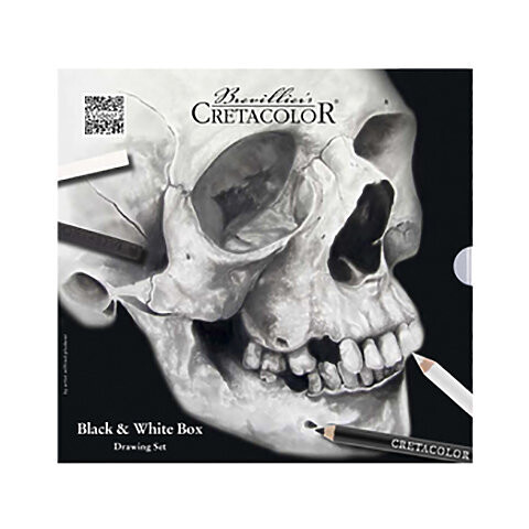 Cretacolor - Skull Edition Black & White Drawing Box Set