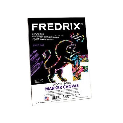 Fredrix - Marker Canvas Pad 9" x 12" 8 Sheets