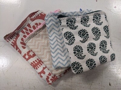 Push/Pull Upcycled Small Pouch
