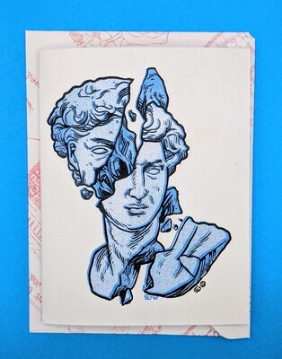 Sculpture Blank Greeting Card by Push/Pull Press