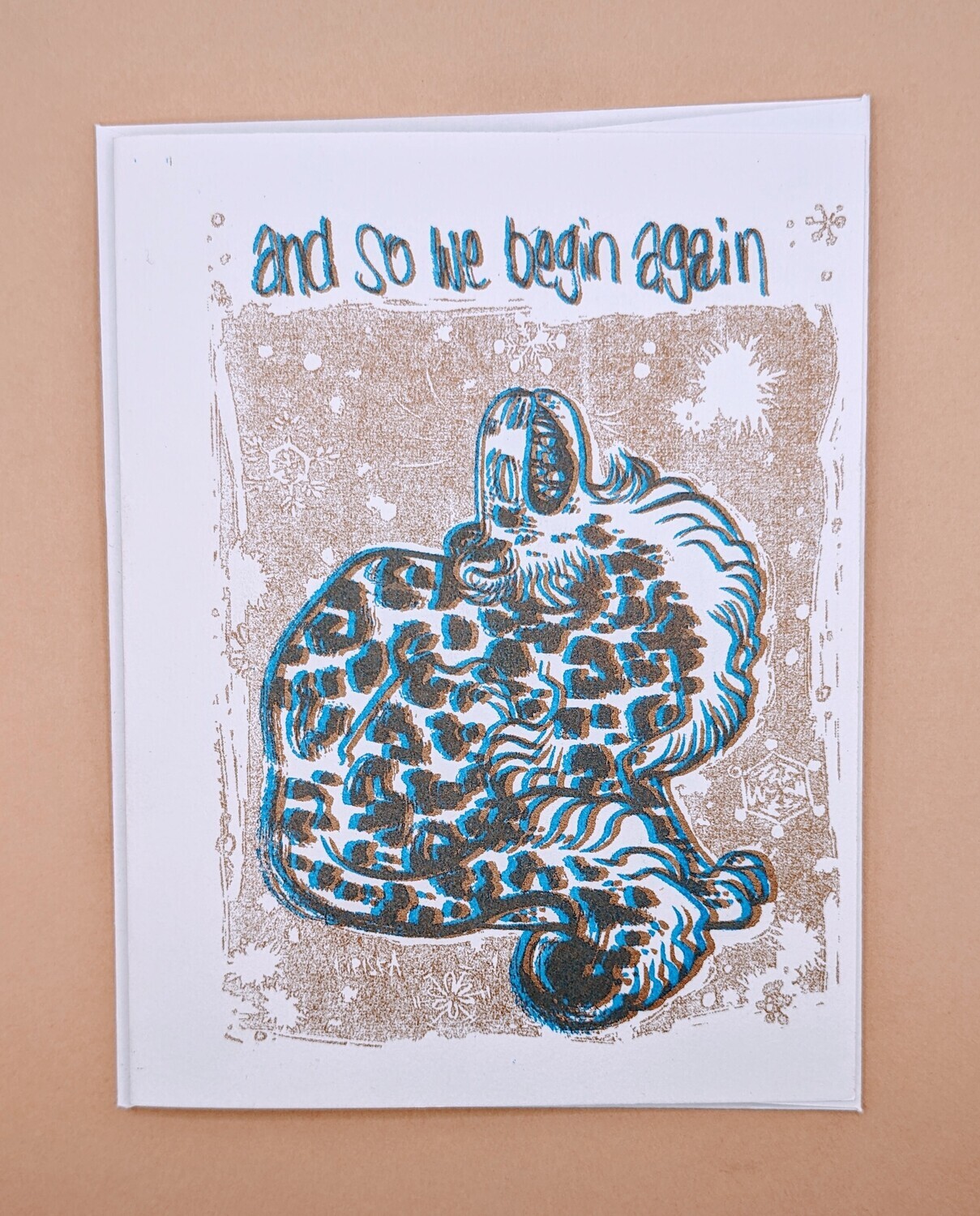 "And So..." Blank Greeting Card by Push/Pull Press