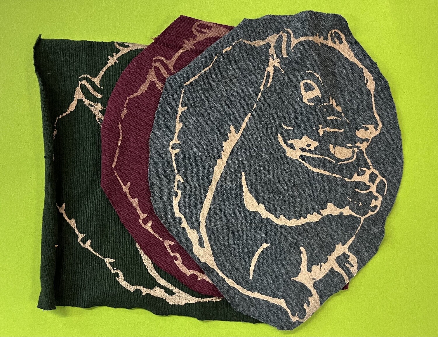 SQUIRREL - Block Printed Patch by Push/Pull