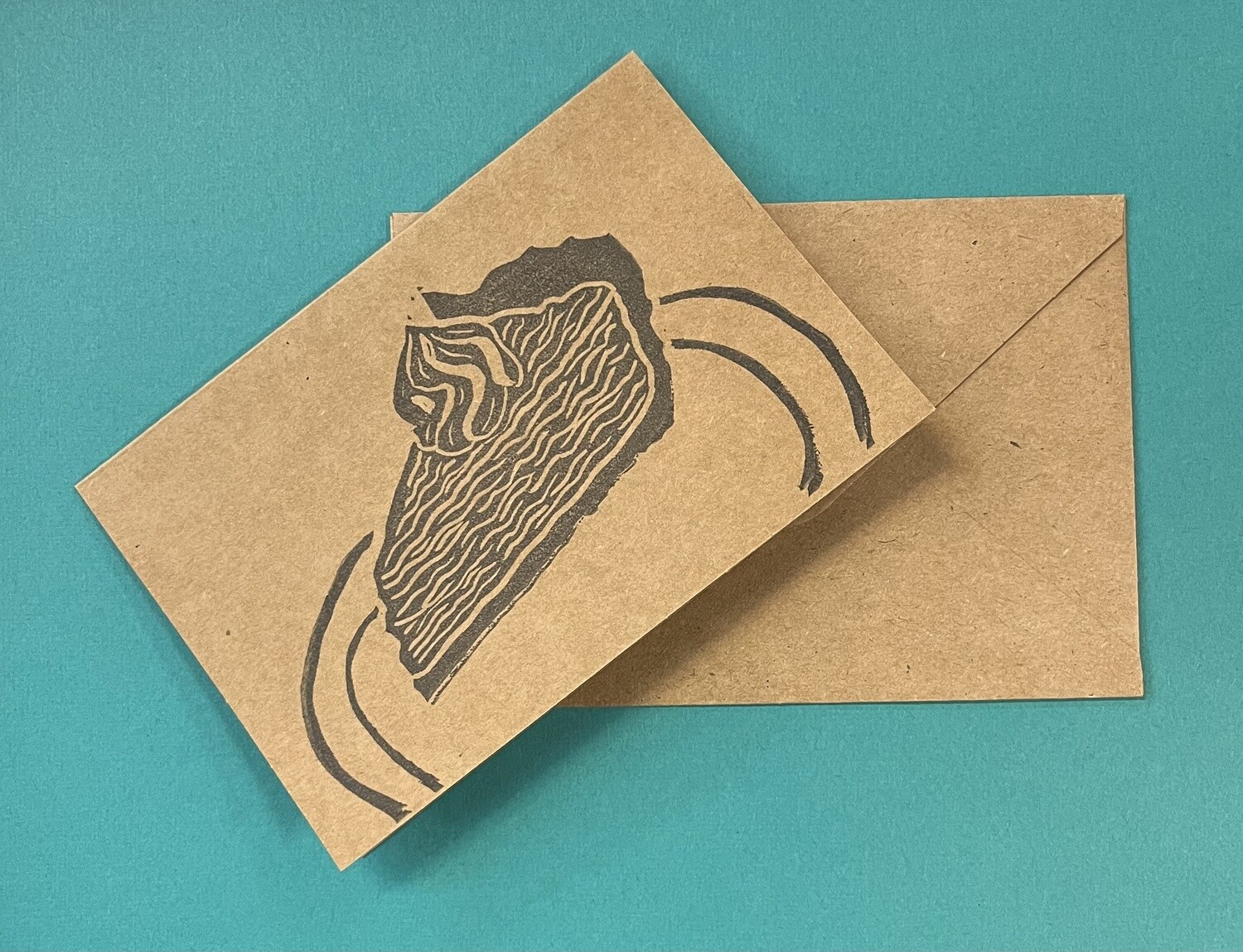 Great Slice 'o Pie - Holly-Daze Greeting Card by Kaiju Cabal