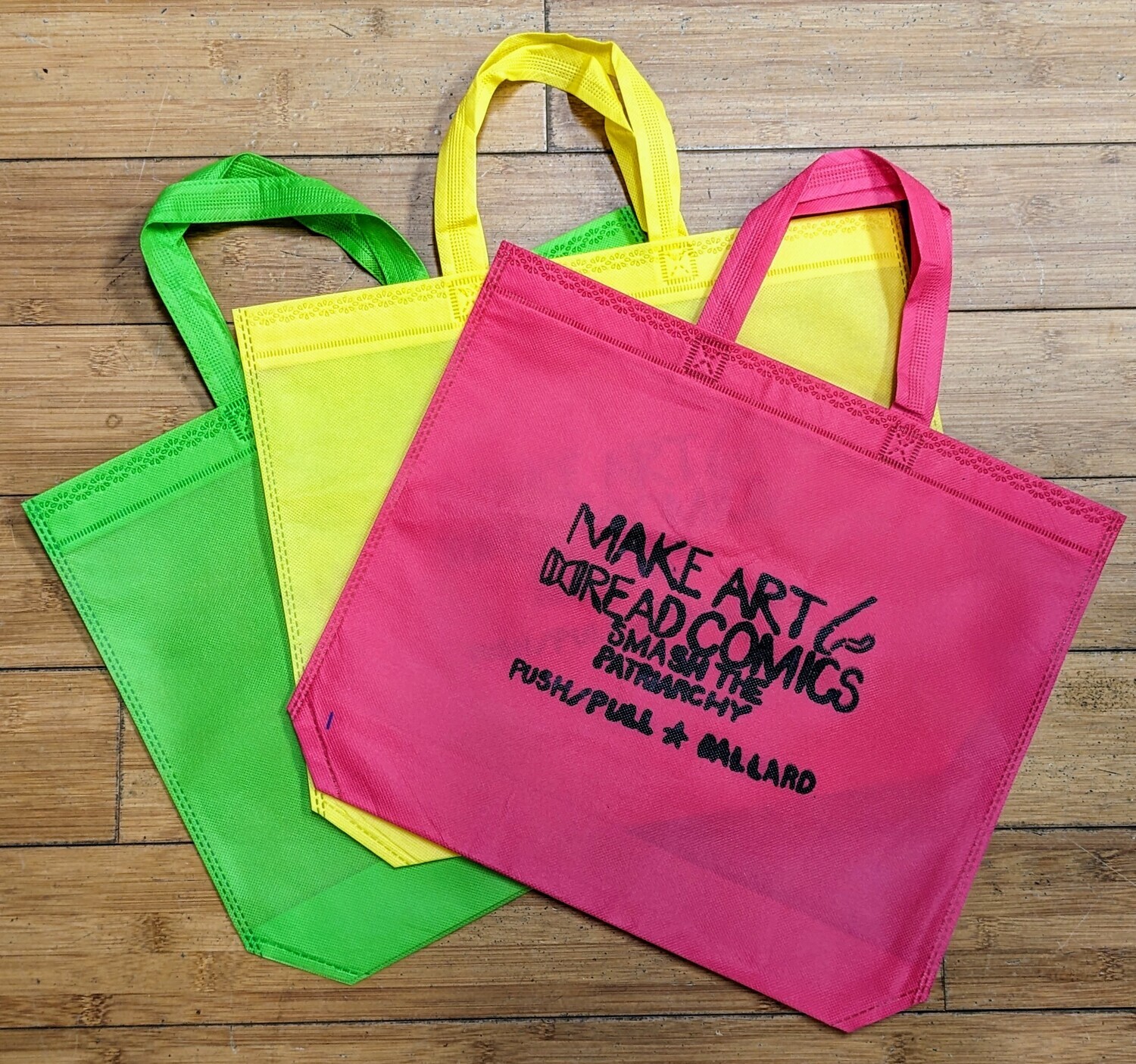 "Make Art, Read Comics" Reusable Bag by Push/Pull