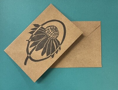 Perennial Flower - Holly-Daze Greeting Card by Kaiju Cabal