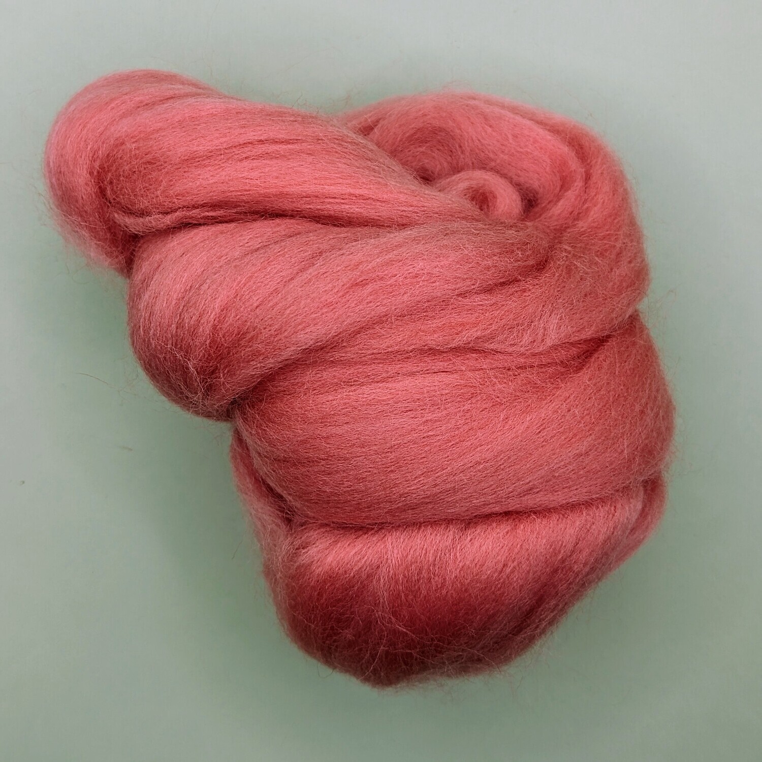 Salmon - Pastel Merino Wool Roving 25g