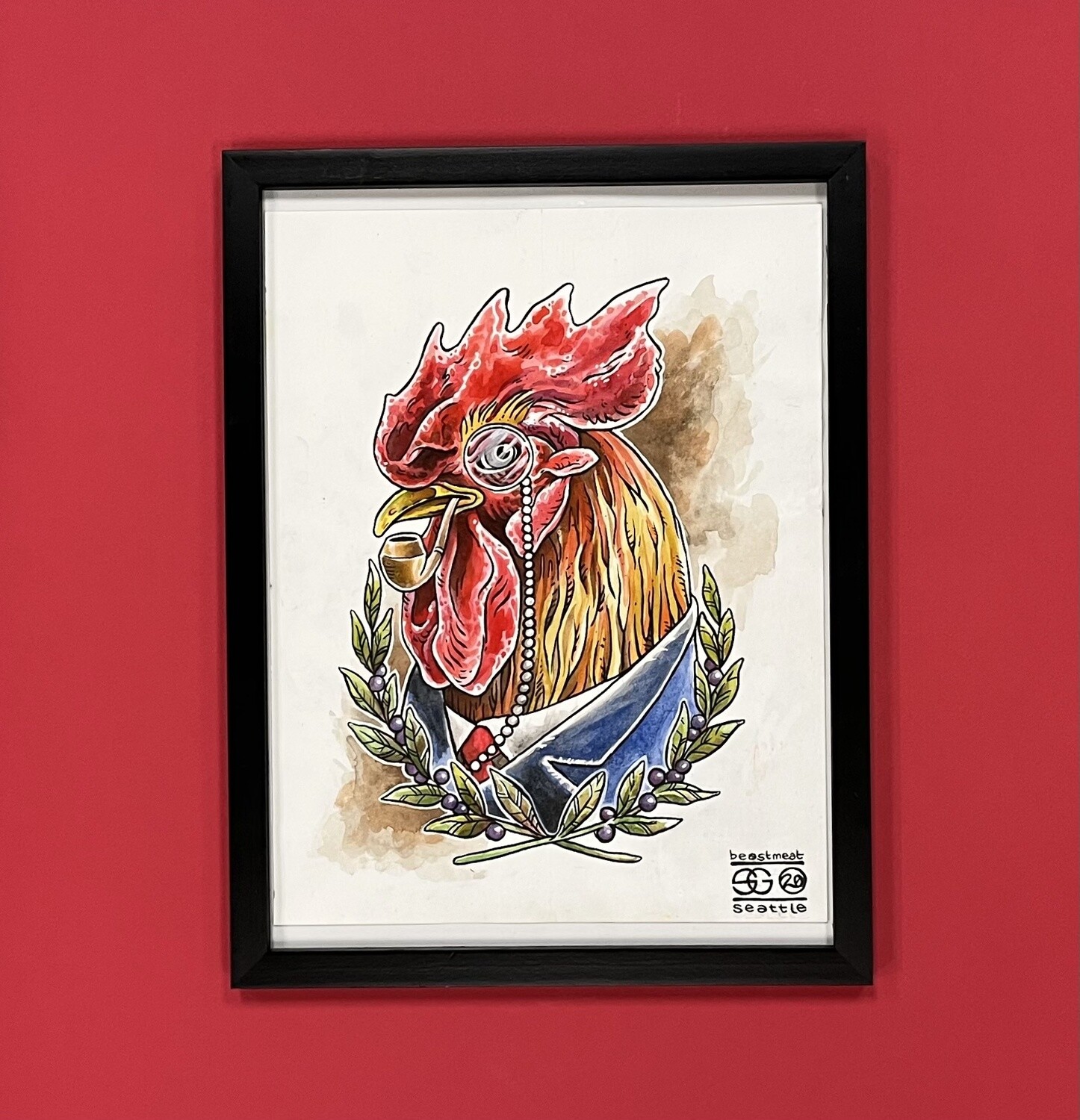 Fancy Chicken #1, Original art by Seth Goodkind