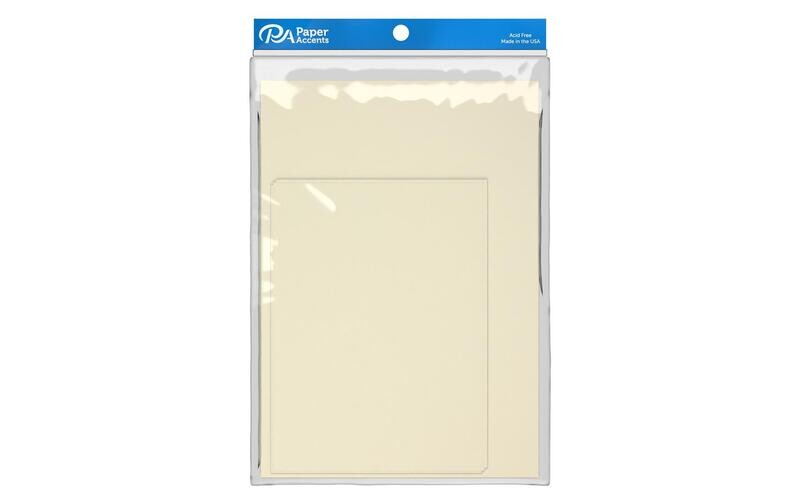 Paper Accents Card and Envelope Sets 5&quot;x7&quot; Cream