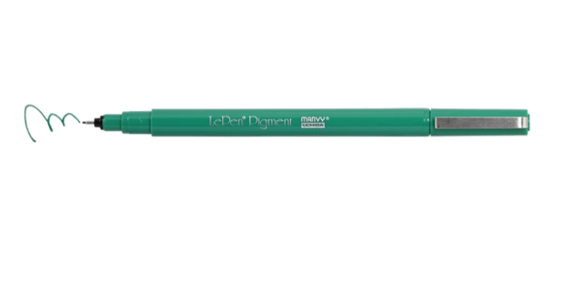 LePen Pigment Green Fine Tip Pen
