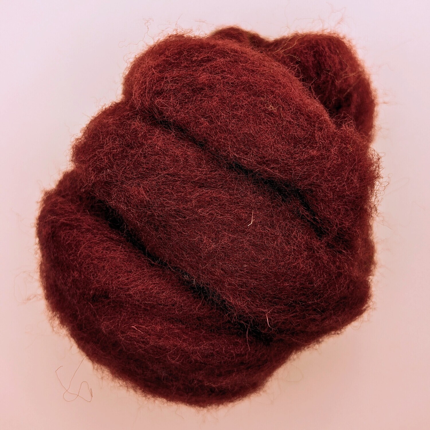 Loganberry - Dragon Tones Corriedale Wool Roving 25g