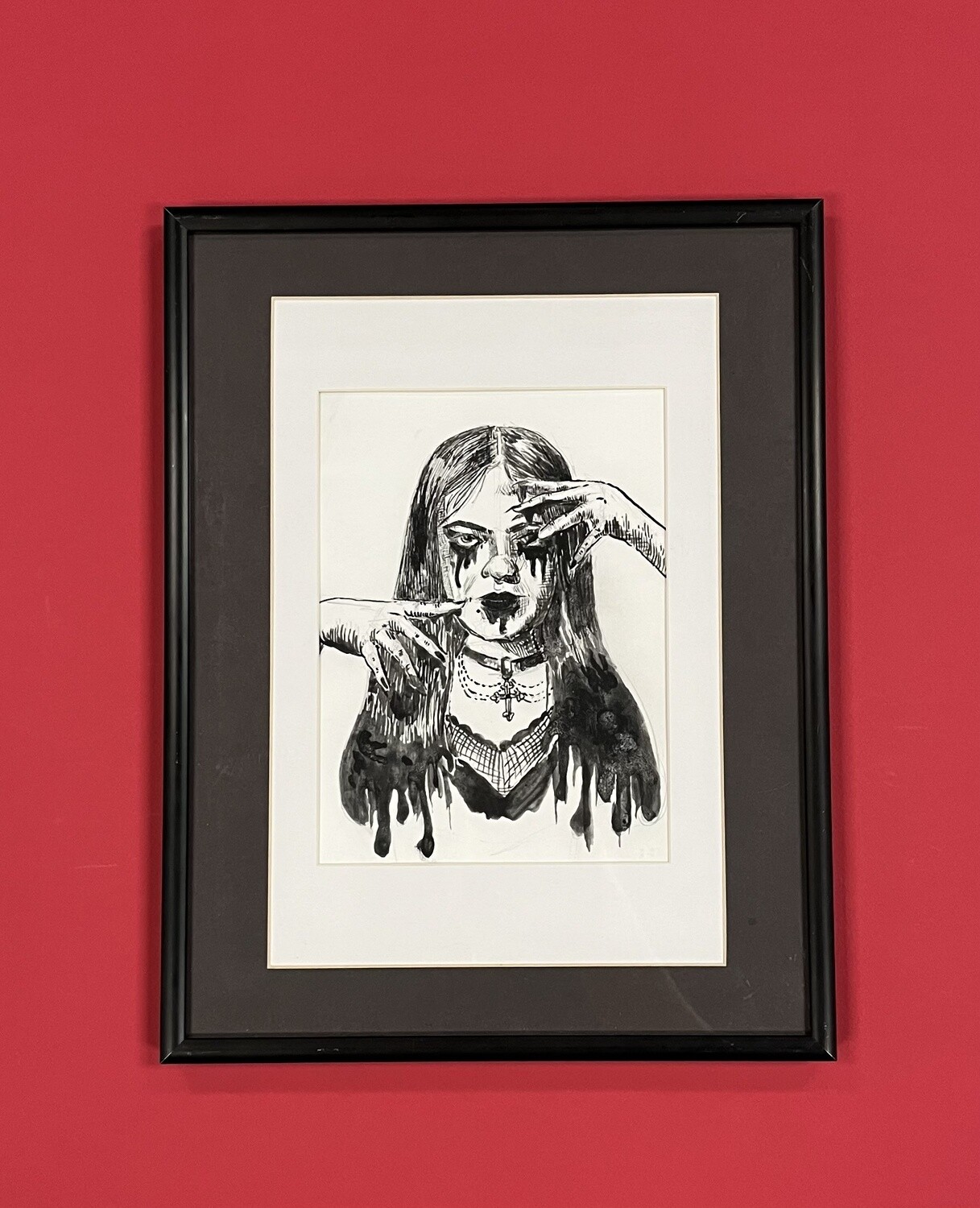 Goth Girlfriend, Original art by Maxx Follis-Goodkind