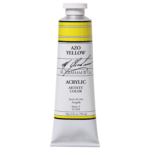 Azo Yellow Acrylic Paint - 150ml M. Graham & Co