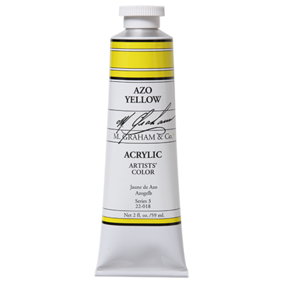 Azo Yellow Acrylic Paint - 150ml M. Graham & Co