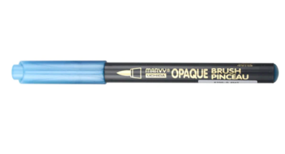Opaque Brush Pen Metallic Blue - Marvy Uchida