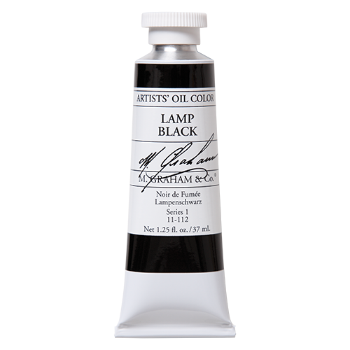 Lamp Black - 37ml Oil Paint - M Graham & Co (1)