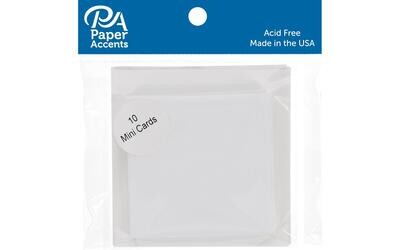 Paper Accents Card and Envelope Sets Mini 2.5"x2.5" White